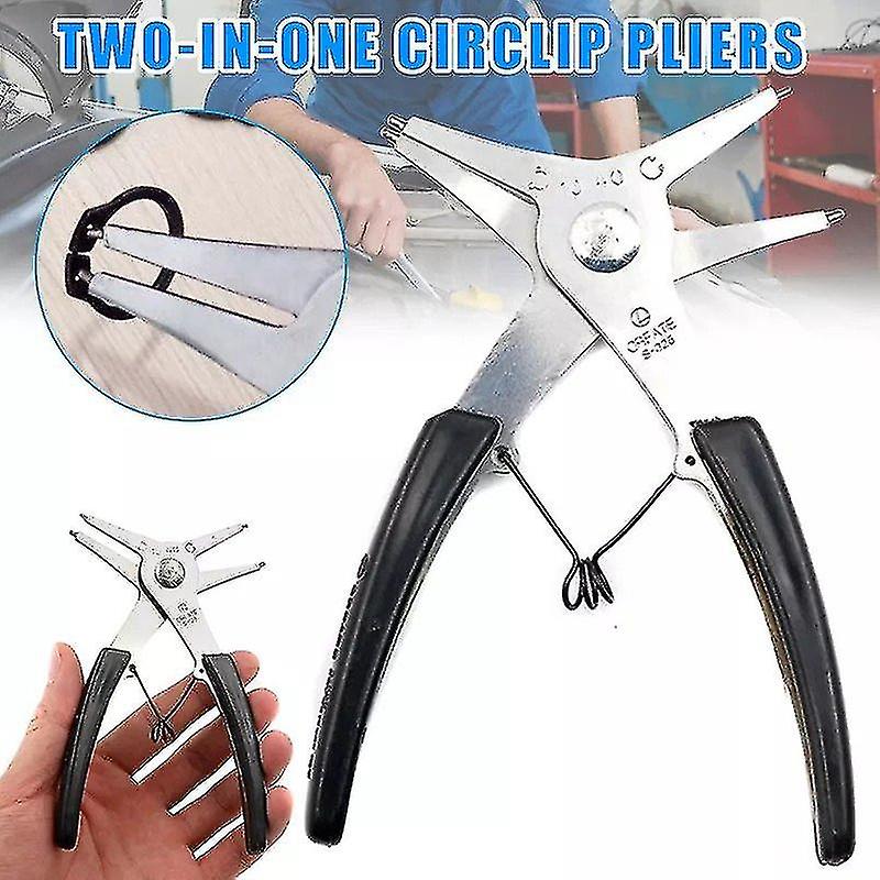 Internal And External Circlip Pliers Retaining Ring Pliers Two-in-one Dual-use Retaining Ring Pliers For Repair Tool