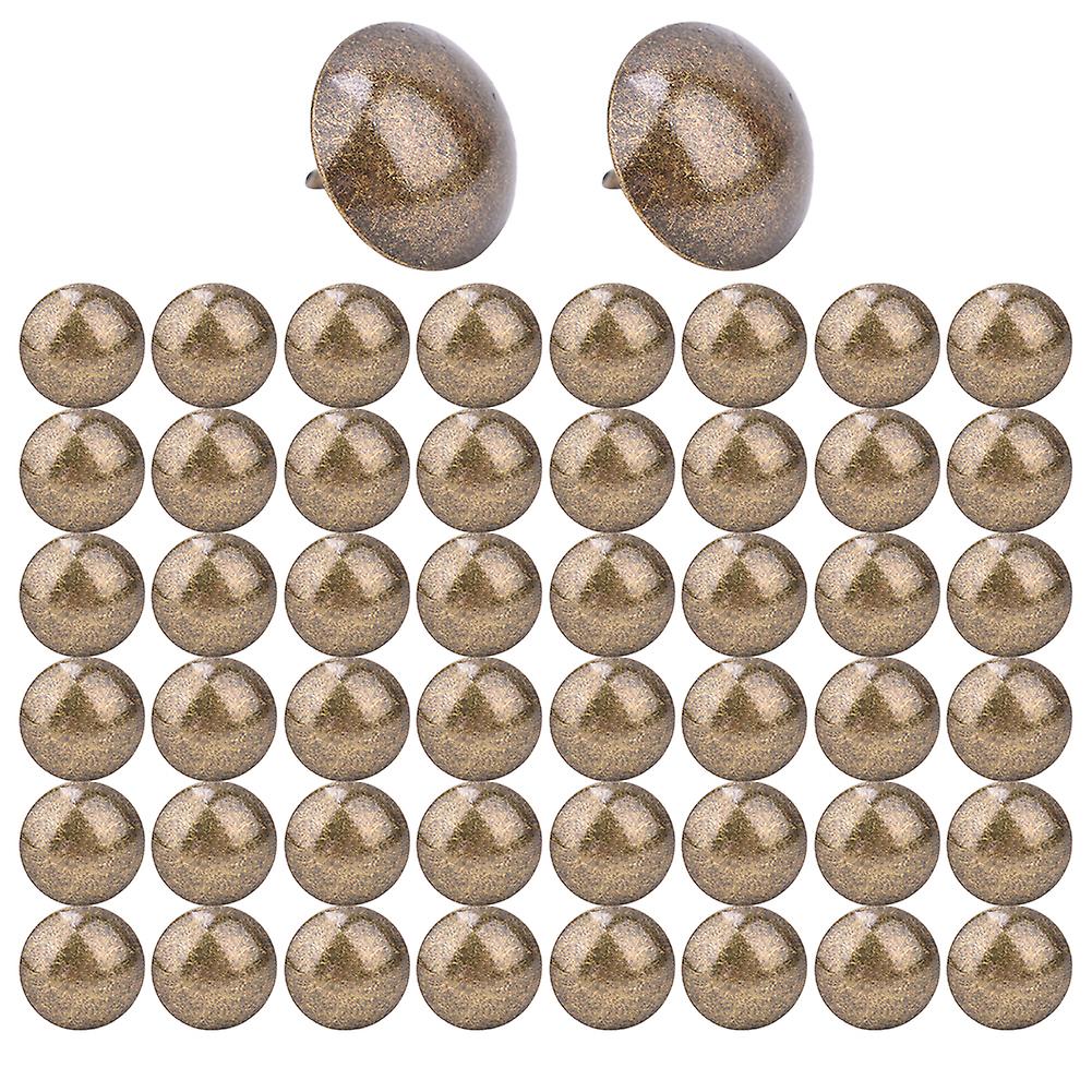 50pcs Thickened Upholstery Nails Tacks Stud Pushpin Round Head Decorative Thumbtack Hardware Parts(23x23mm )