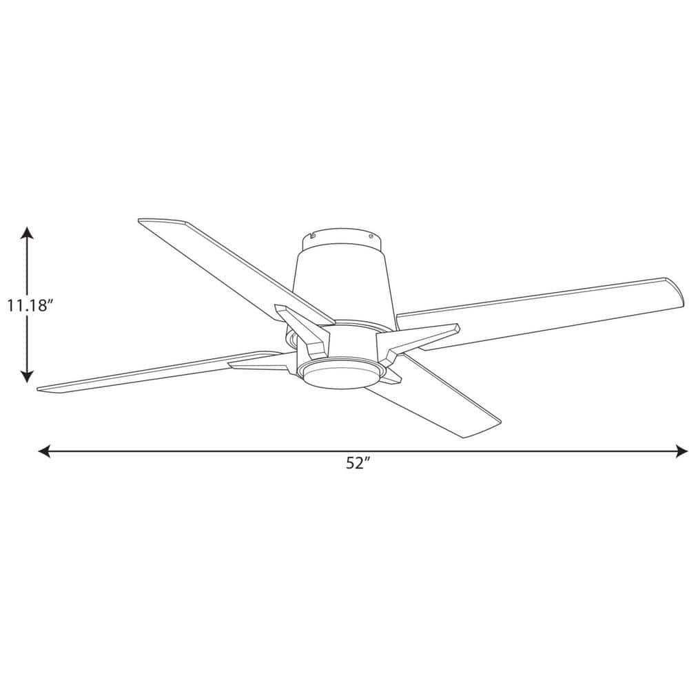 Progress Lighting Lindale 52 in Antique Nickel Ceiling Fan