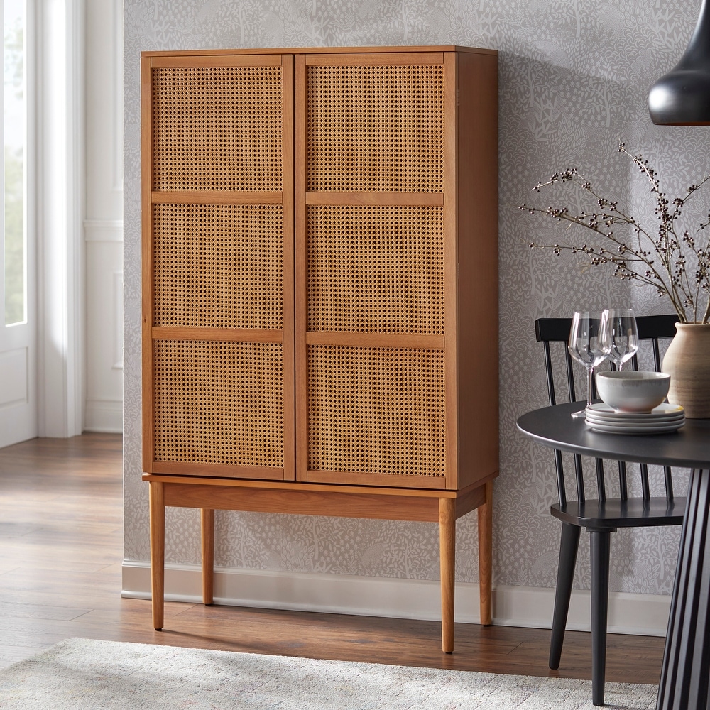 Lifestorey Maxima Cane 2 Door Cabinet