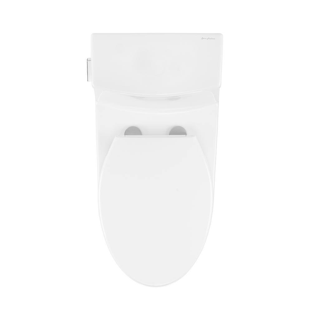 Swiss Madison Virage 1-Piece 1.28 GPF Single Flush Elongated Toilet in Glossy White Seat Included SM-1T123