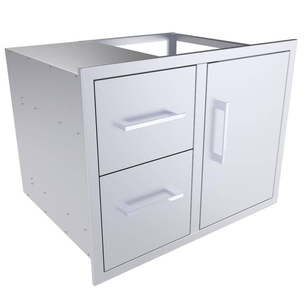 Sunstone Signature 30 in. Stainless Steel Double Drawer and Door Combo BA-DDC30