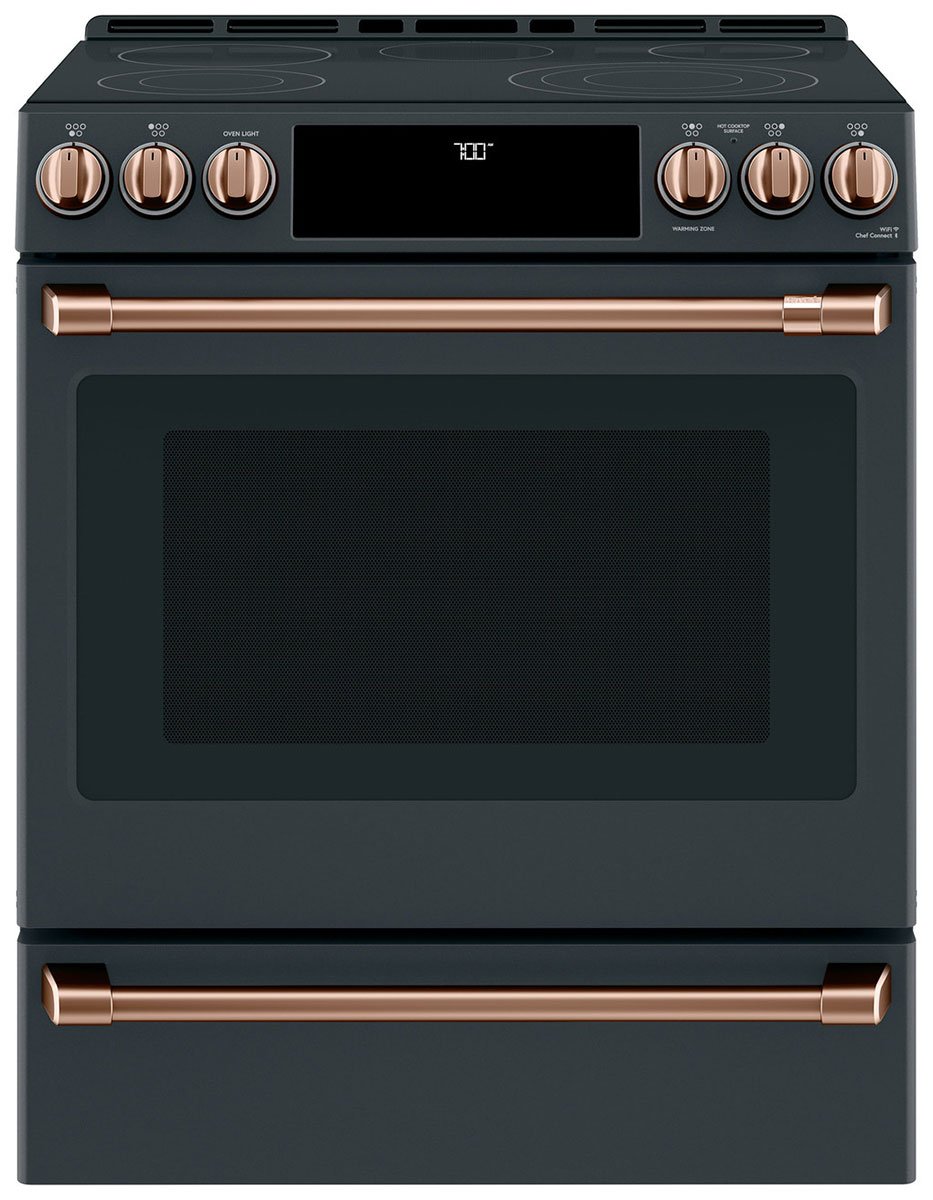 Cafe Brushed Copper Front Control Electric Knobs And Handles