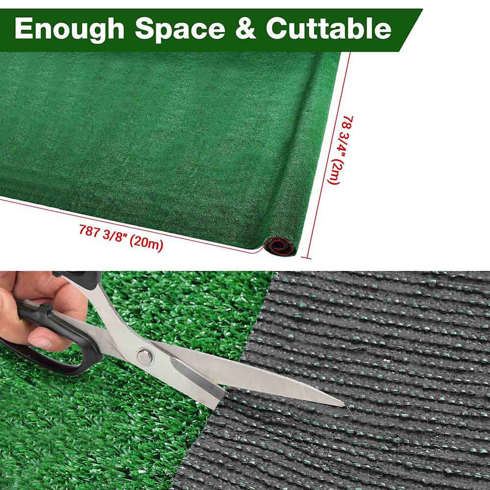 Yescom Artificial Grass Turf Synthetic Carpet Mat Patio 65'x6.5'