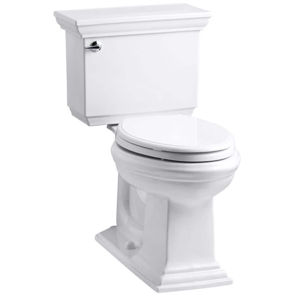 KOHLER Memoirs Stately 2Piece 16 GPF Single Flush Elongated Toilet with AquaPiston Flush Technology in White