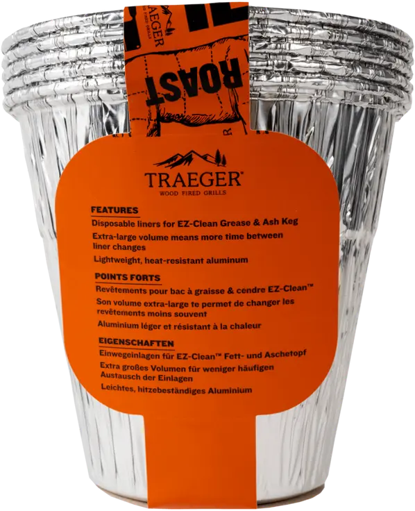 Traeger EZ-Clean Grease and Ash Keg Liner - 5 Pack