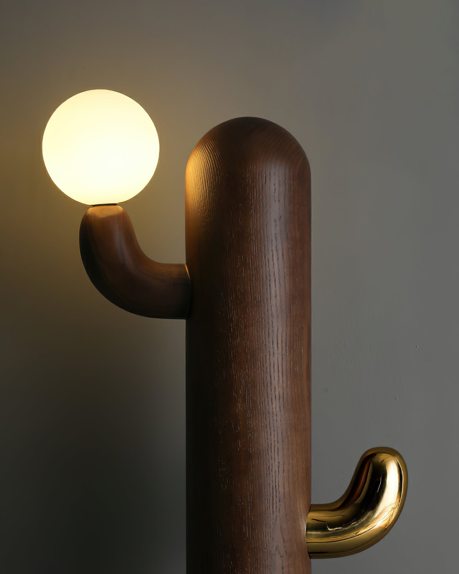 Cactus Wood Floor Lamp