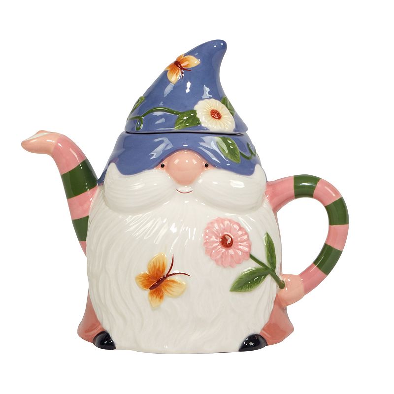 Certified International Garden Gnomes 3D Teapot