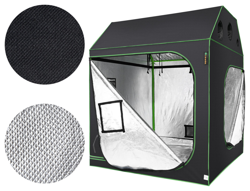 LAGarden 60 quotx60 quotx70 quotIndoor Grow Tent Roof Reflective Mylar Hydroponic Plant   Greenhouses   by Yescom  Houzz