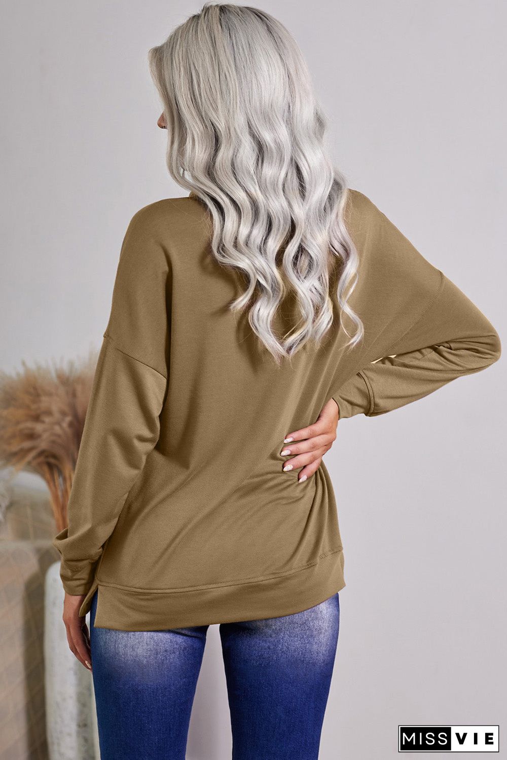 Crew Neck Long Sleeve Sweatshirt