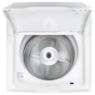 Hotpoint 3.8 cu. ft. Top Load Washer with Stainless Steel Basket in White HTW240ASKWS