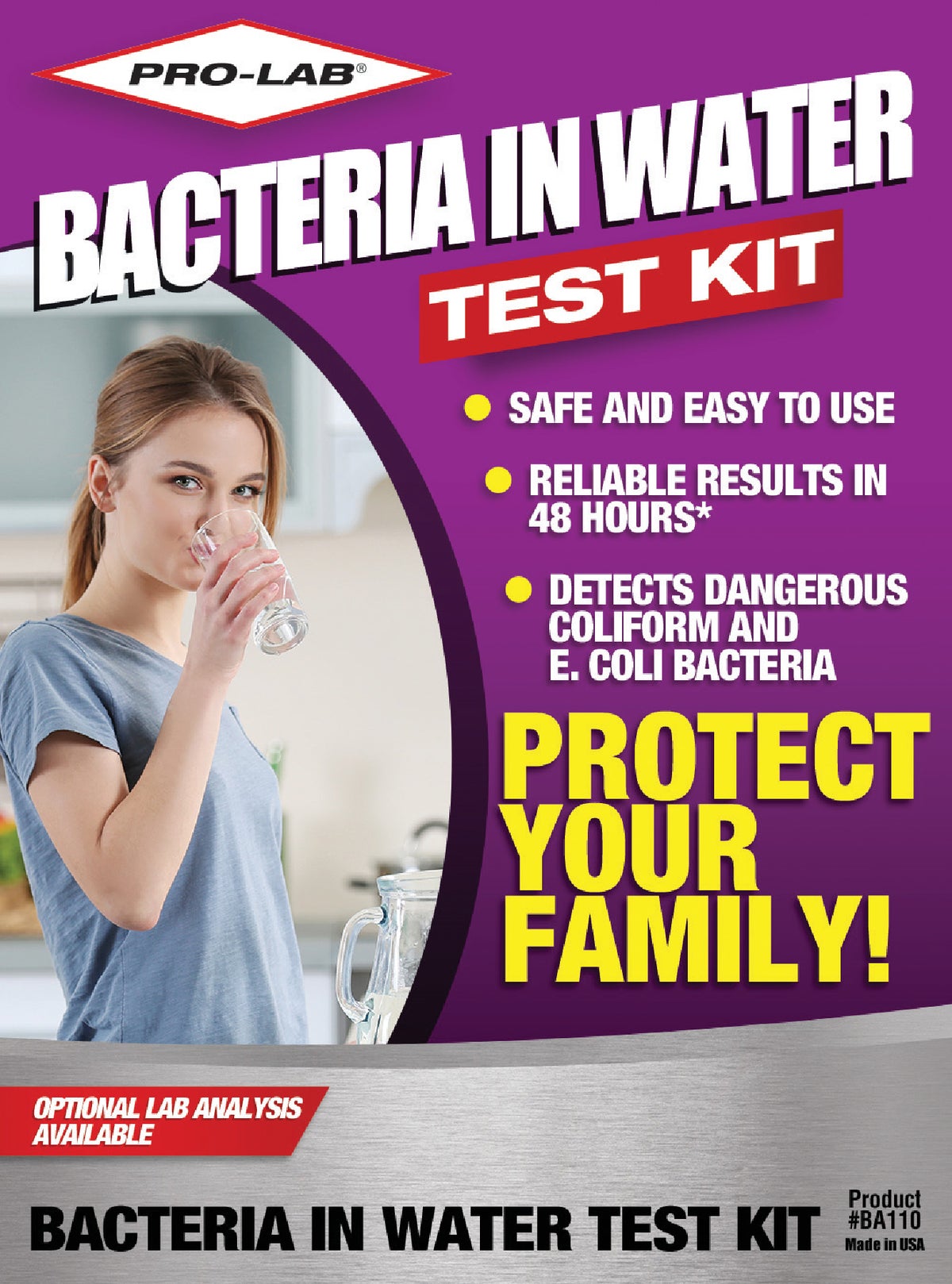 Pro Lab Bacteria In Water Test Kit