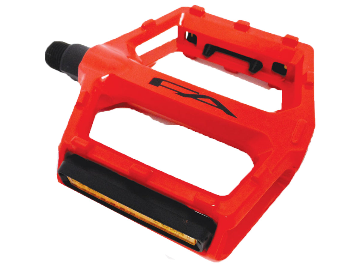 Free Agent Alloy Molded Pin Platform Pedals - Red