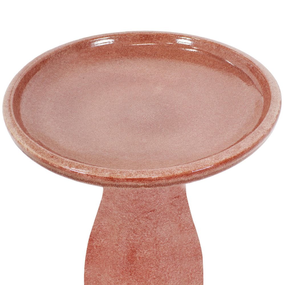 Sunnydaze Decor Sunnydaze Duo-Tone Ceramic Birdbath - UV/Frost-Resistant - Lava AP-009