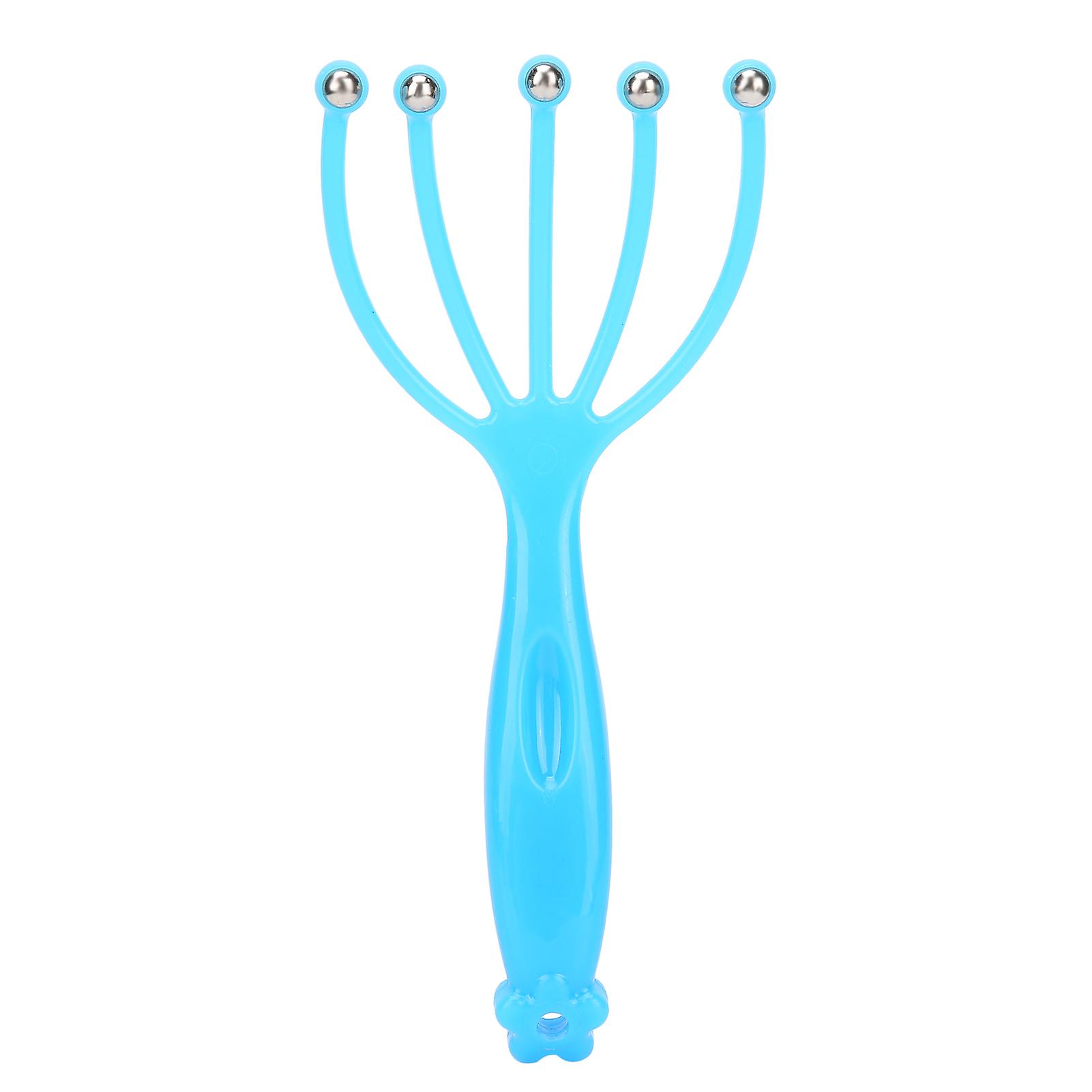 Scalp Massager Handheld Deep Relaxation Fatigue Relieve Head Scalp Massager Toolblue