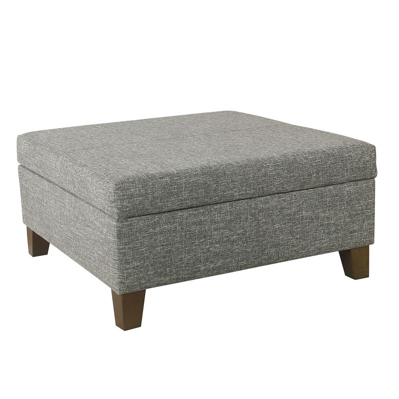 HomePop Luxury Square Storage Ottoman