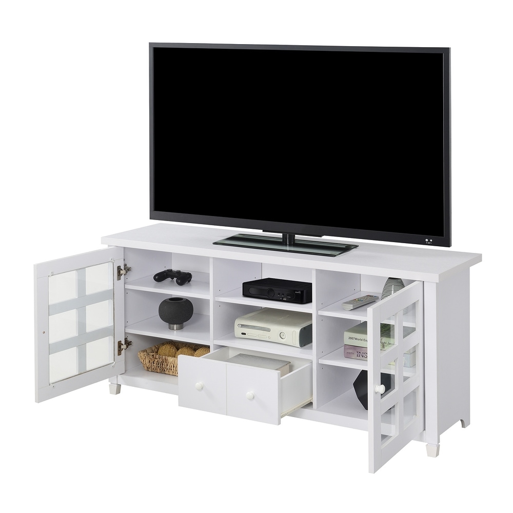 Newport Park Lane 1 Drawer TV Stand with Storage Cabinets and Shelves for TVs up to 65 Inches