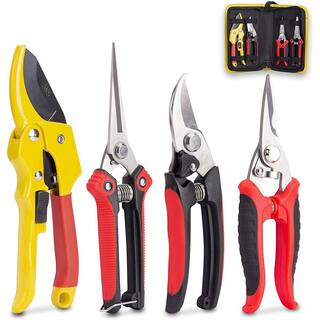 4-Piece Professional Bypass Pruners Set Garden Tools Set B07ZLRGW84