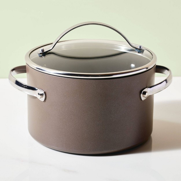 Ayesha Curry Professional 4qt Covered Saucepot Charcoal