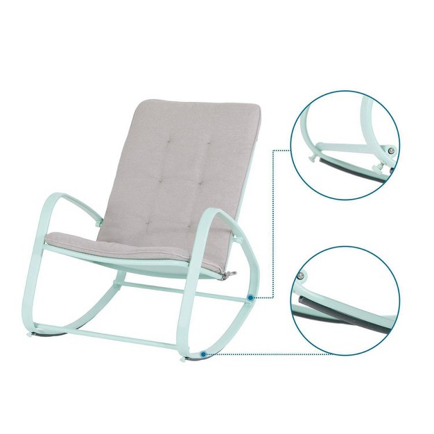 Outdoor Rocking Chair Green Captiva Designs