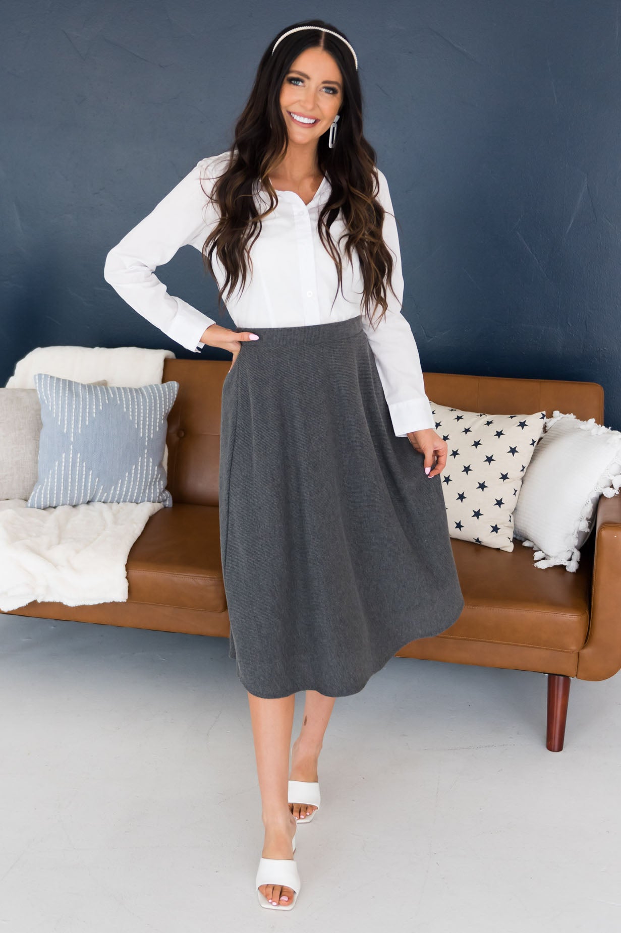 Charming As Ever Modest Circle Skirt