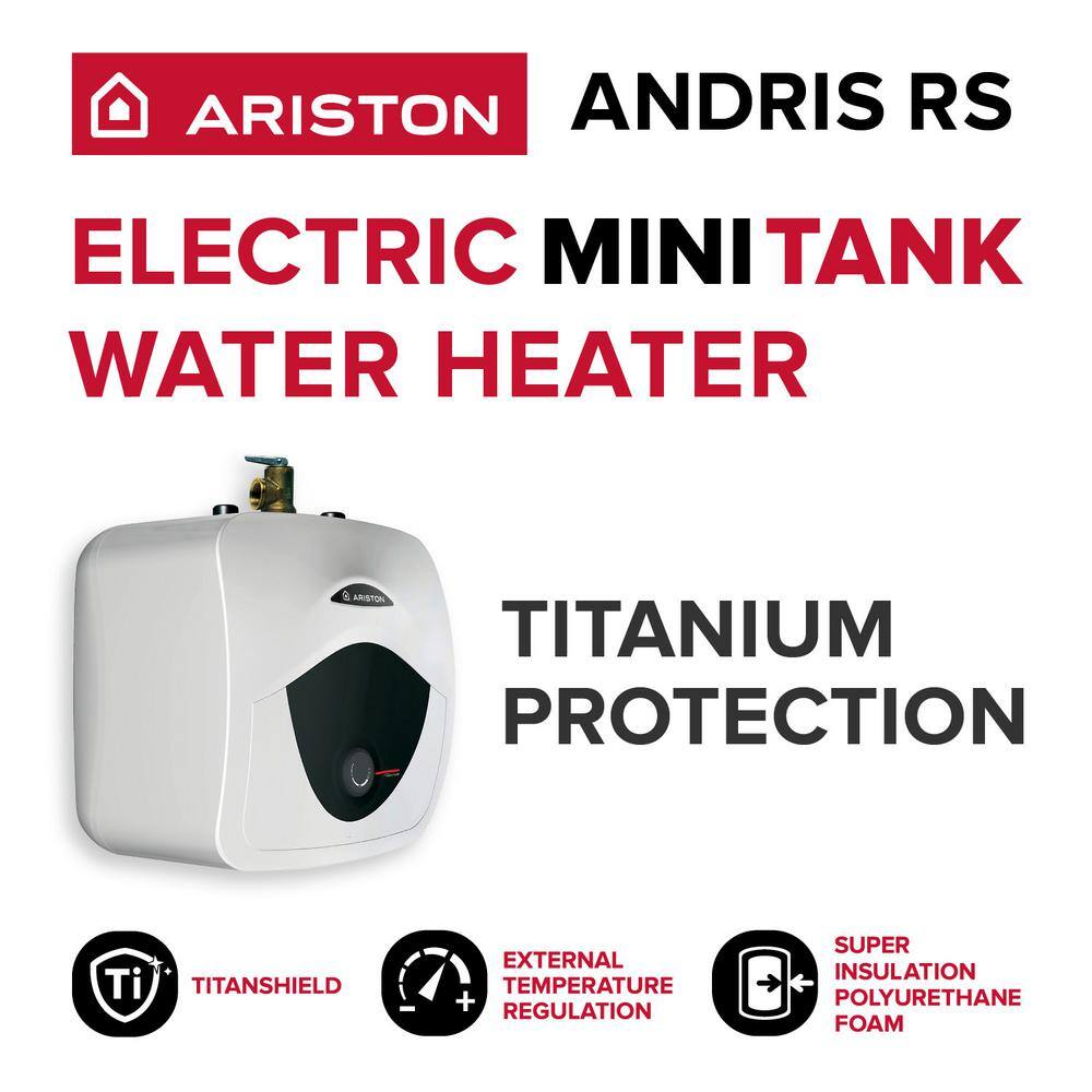 Ariston Andris 2.5 Gal. 6-Year 120-Volt Corded Point of Use Mini-Tank Electric Water Heater ANDRIS RS 2.5U 1.4KW