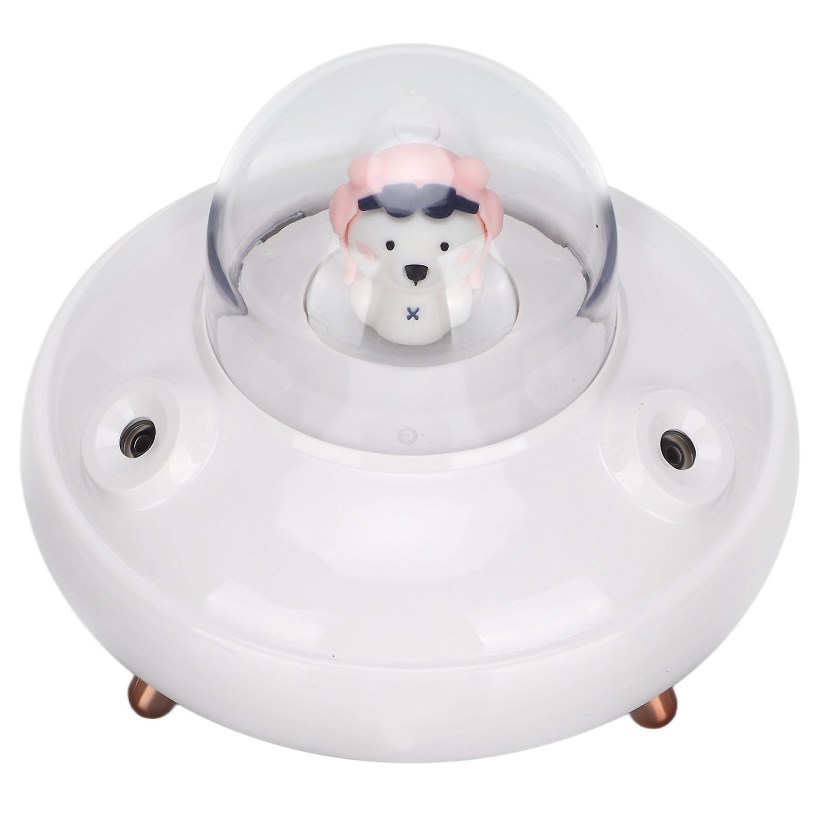 Ufo Cute Mini Humidifier 500ml Double Nozzles Small Cool Mist Humidifier For Office Travel Bedroom Baby Room Carwhite