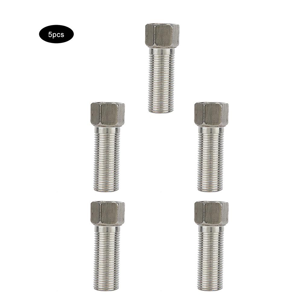 5pcs G1/2 Stainless Steel Pipe Fittings Adapter Connector For Bathroom Kitchen (b)