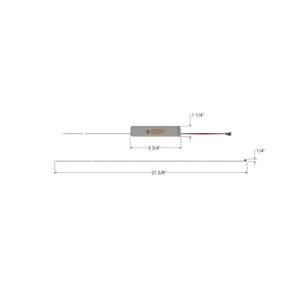 2 ft. 68-Watt Equivalent Integrated LED White Magnetic Strip Retrofit Kit 3500K (4-Pack) RKS2220-35-B