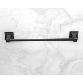 Glacier Bay Lorent 18 in. Towel Bar in Matte Black BTH-018-112