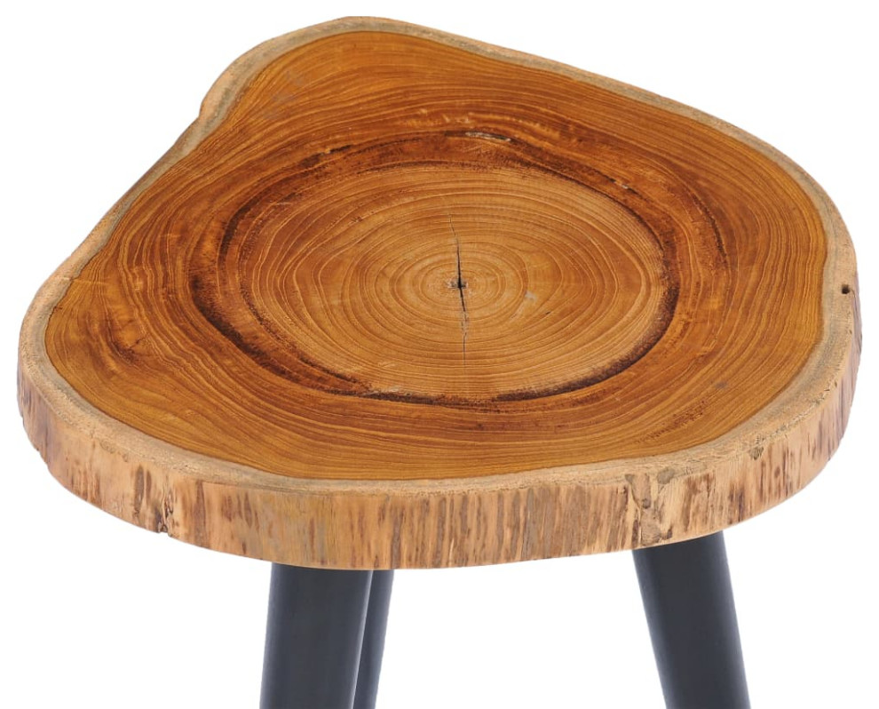 vidaXL Coffee Table End Table Living Room Side Table Solid Teak 15.7 Inch   Midcentury   Coffee Tables   by vidaXL LLC  Houzz