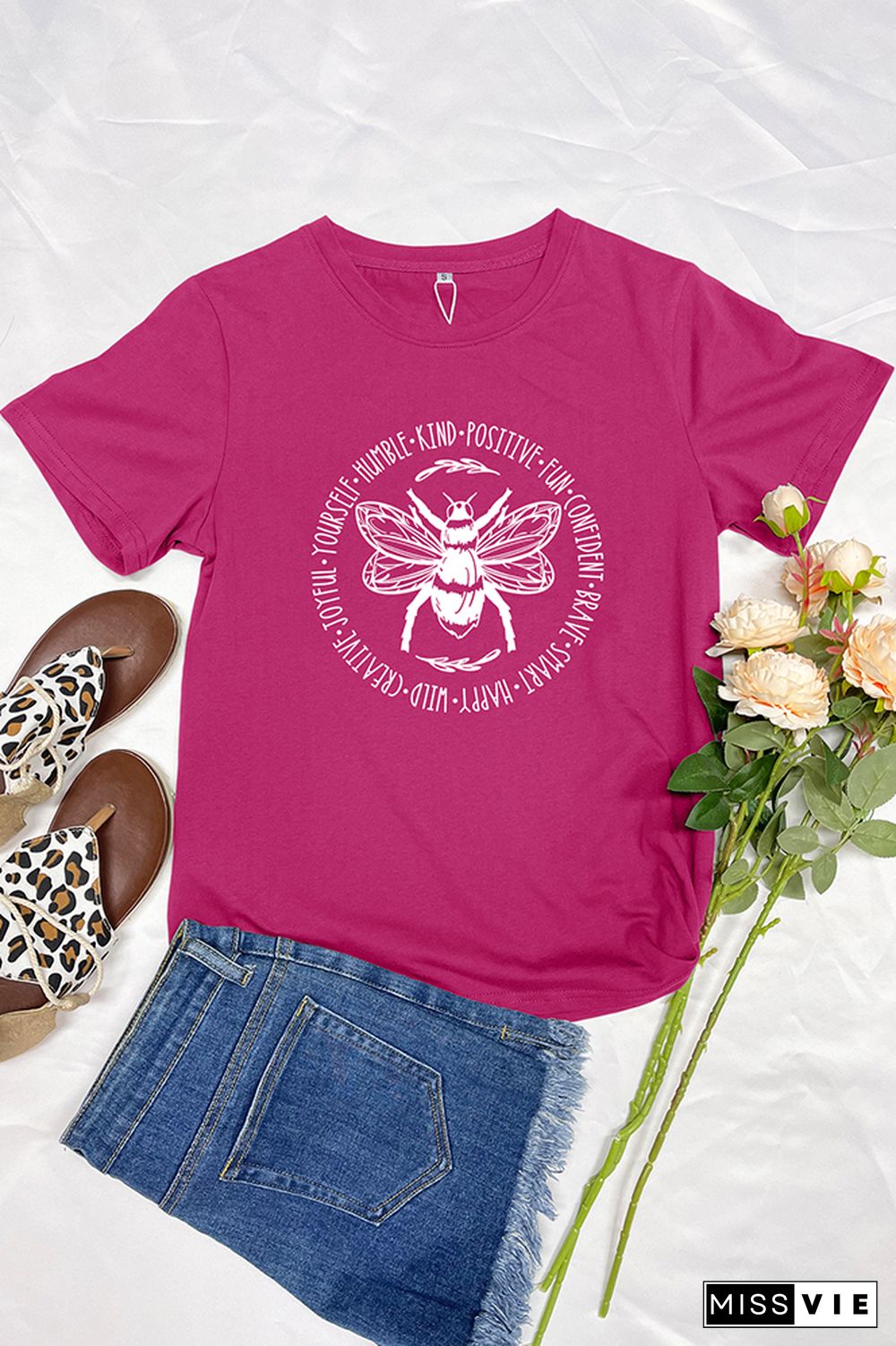 Bee Something Graphic T-Shirt Wholesale