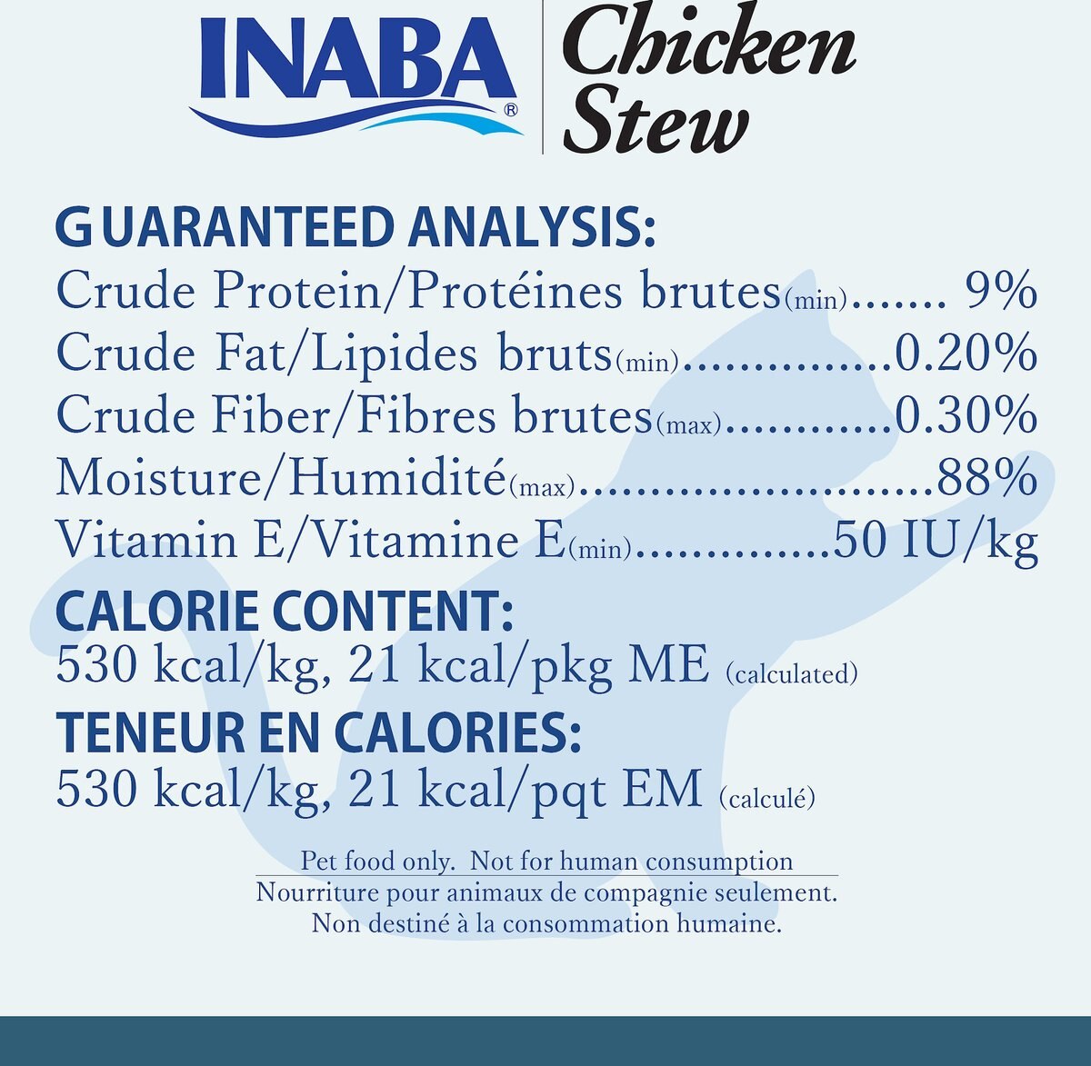 Inaba Chicken Stew Chicken Recipe Grain-Free Cat Food Topper， 1.4-oz pouch