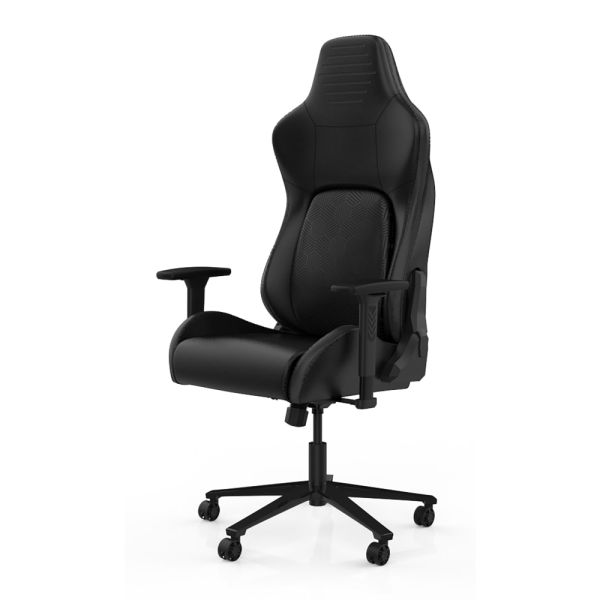 RS Gaming Vertex Faux Leather High-Back Gaming Chair， Black， BIFMA Certified