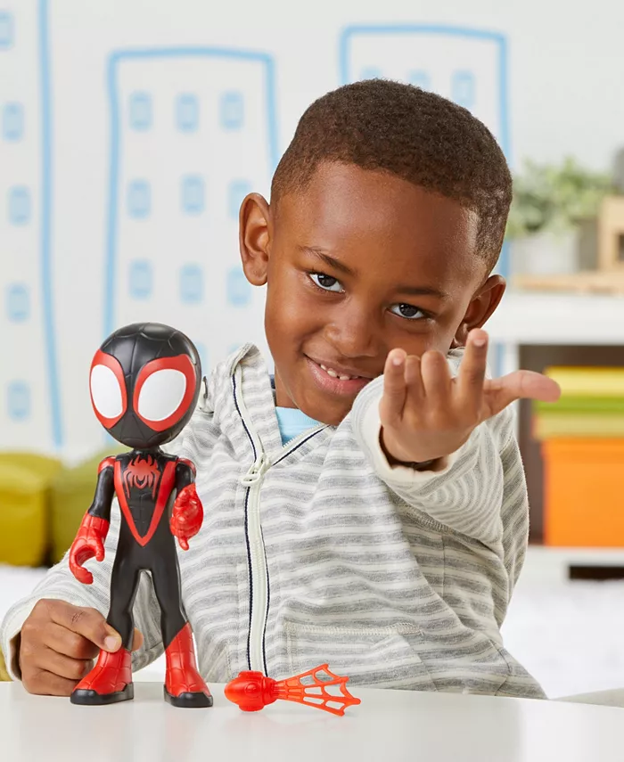 Spidey and His Amazing Friends Supersized Miles Morales  Spider Man Action Figure