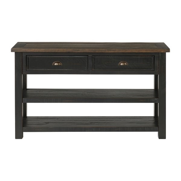 The Gray Barn Downington Solid Wood 2-drawer Sofa Console Table