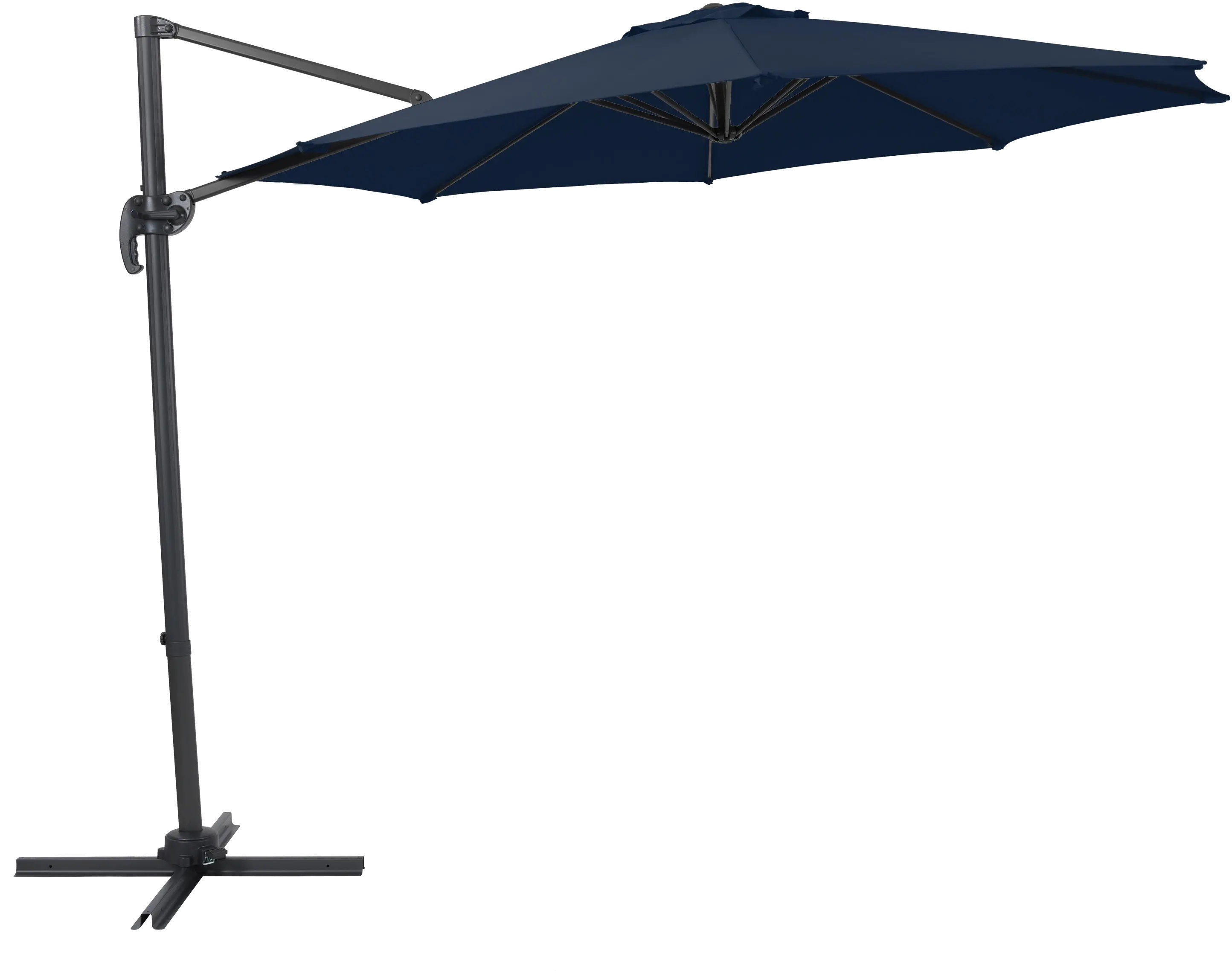 Navy Blue Offset Tilting Patio Umbrella