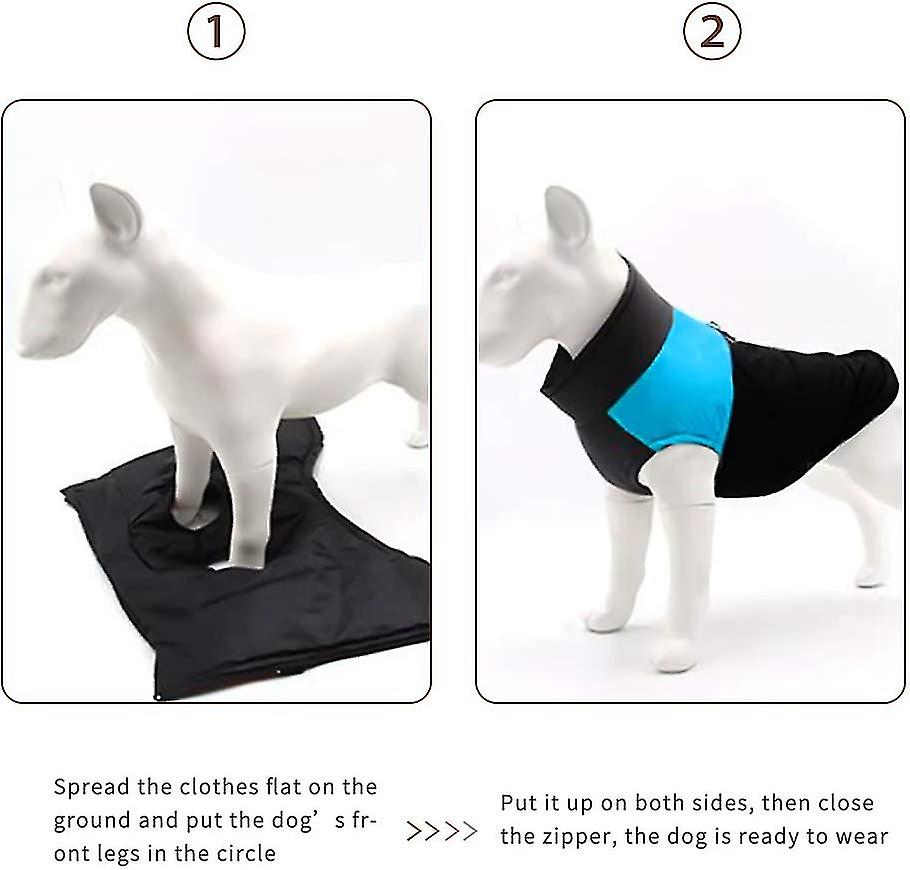 Autumn Winter Dogs Coat， Pet Vest， Waterproof Dog Cotton Jacket， Puppy Clothes Coat， Warm Dog Clothes Jacket