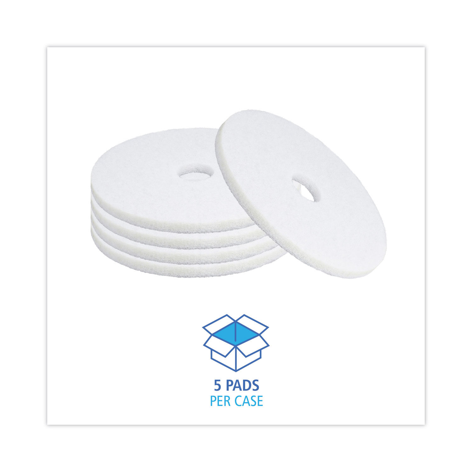 Polishing Floor Pads by Boardwalkandreg; BWK4018WHI