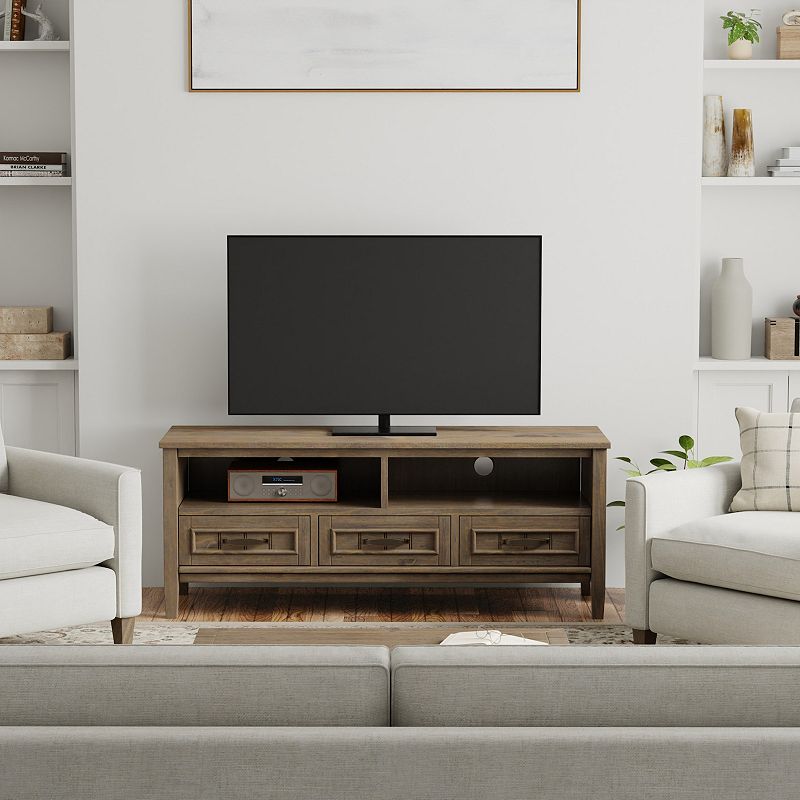 Simpli Home Lev Low TV Stand