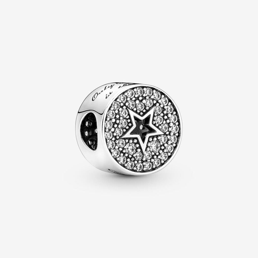 PANDORA  Pavé & Star Congratulations Charm