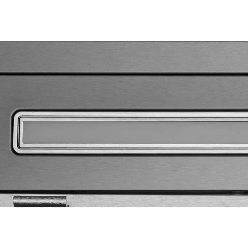 HAUSLANE 30 in Convertible Wall Mount Range Hood with Changeable LED Baffle Filters in Black Stainless Steel