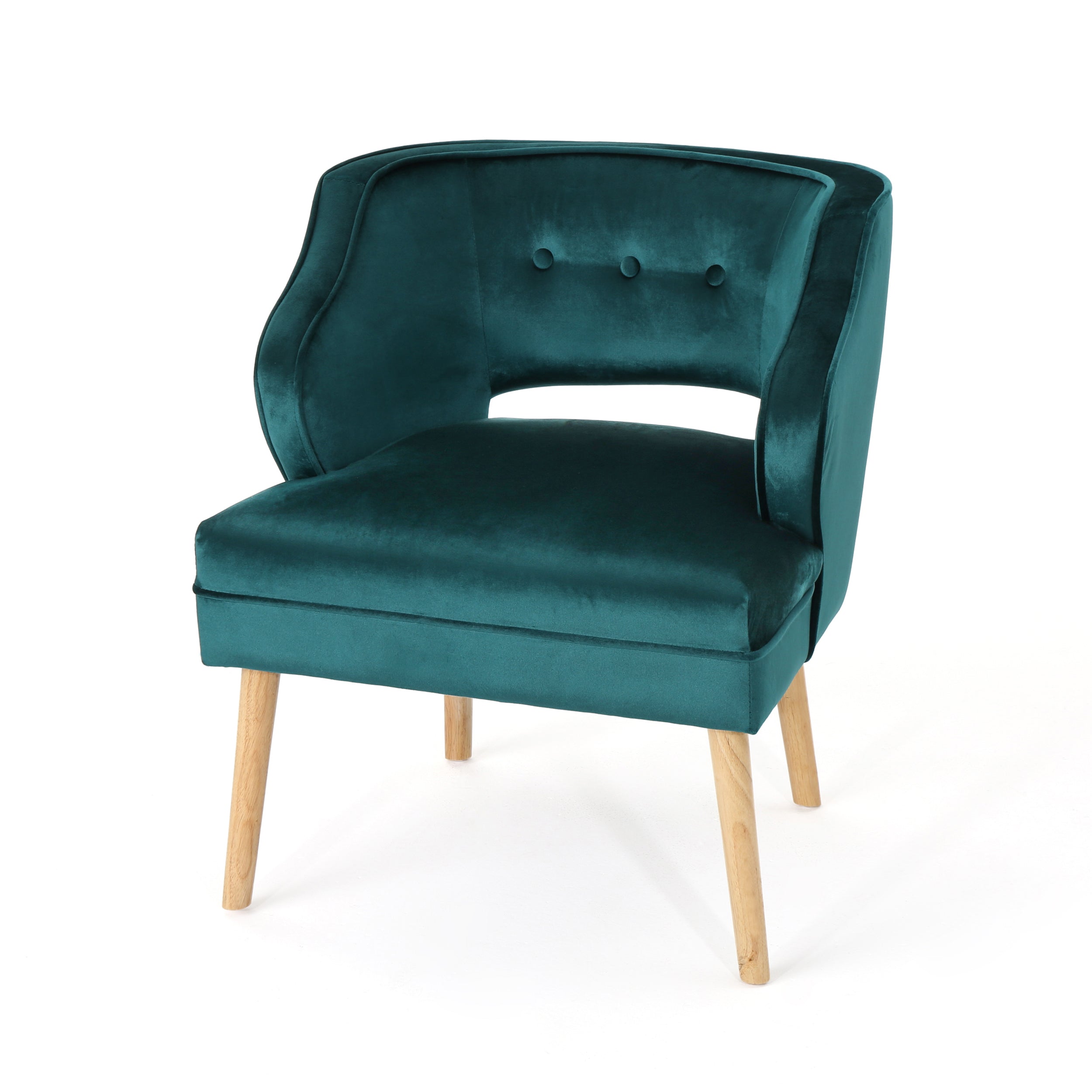 Michaela Mid Century Modern Velvet Accent Chair