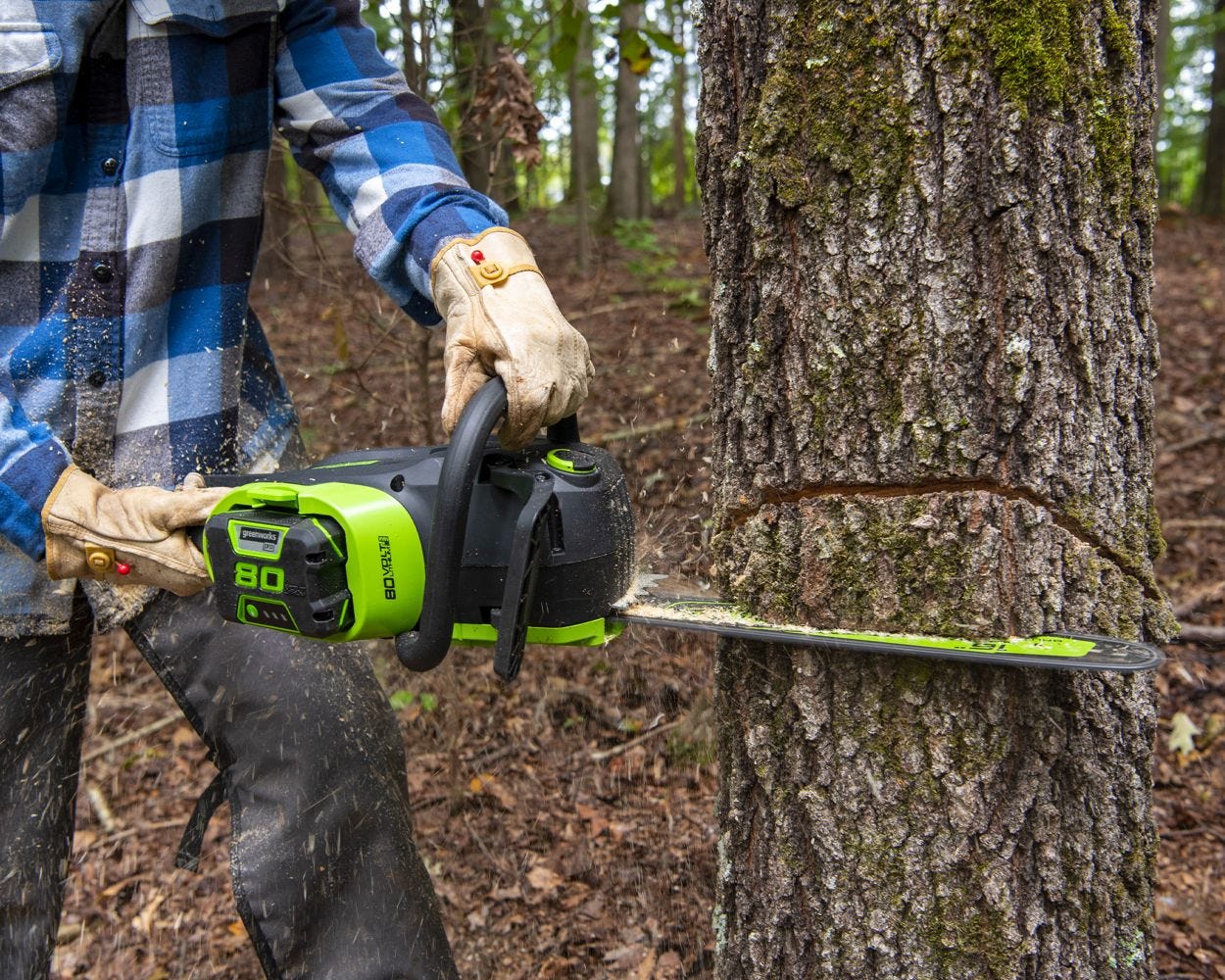 80V 16-Inch Cordless Chainsaw  Battery | Greenworks Tools