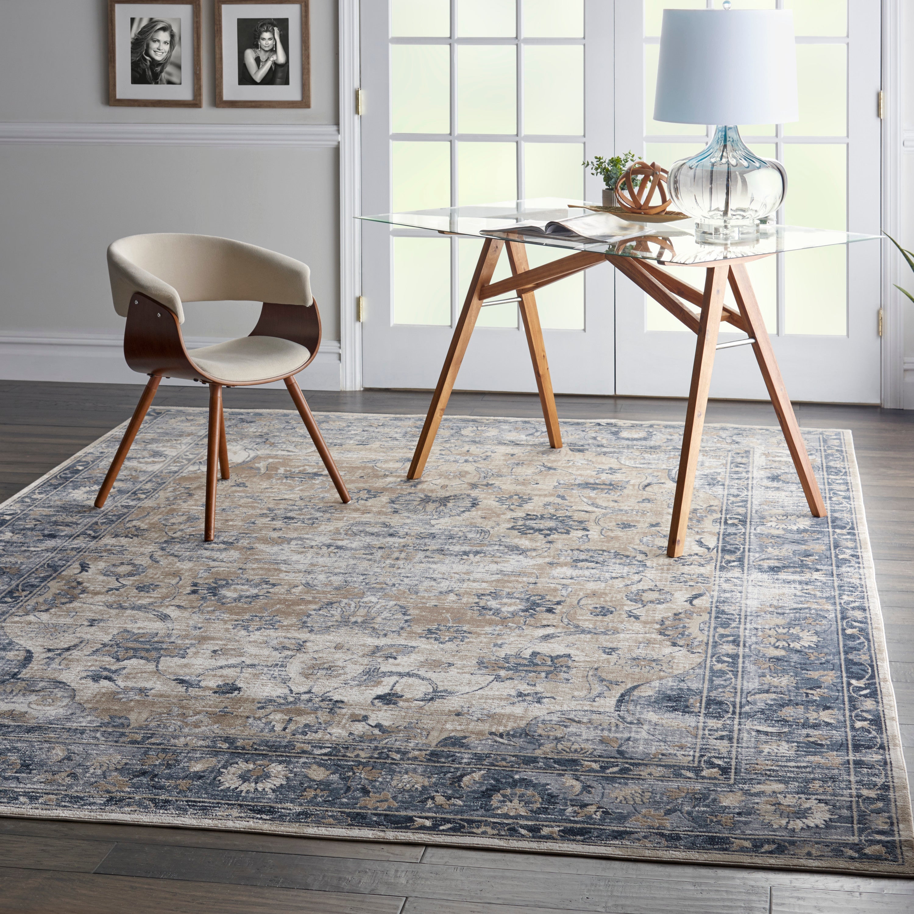 Malta Blue/Ivory Rug