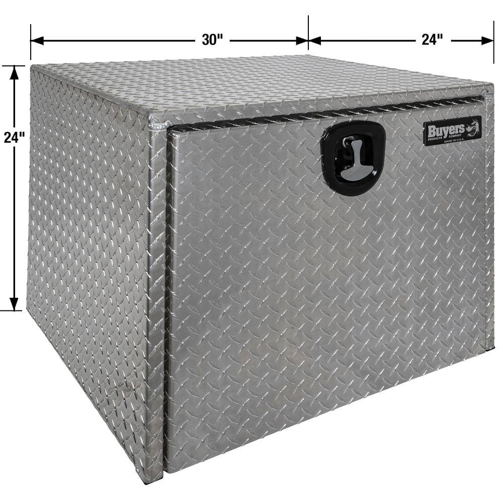 Buyers Products Company 24 in. x 24 in. x 30 in. Diamond Plate Tread Aluminum Underbody Truck Tool Box 1705133