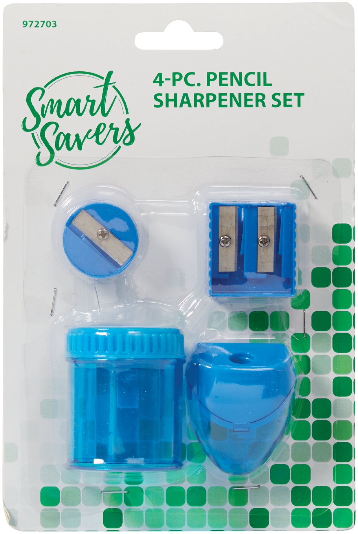 Smart Savers Pencil Sharpener Set Assorted (Pack of 12)