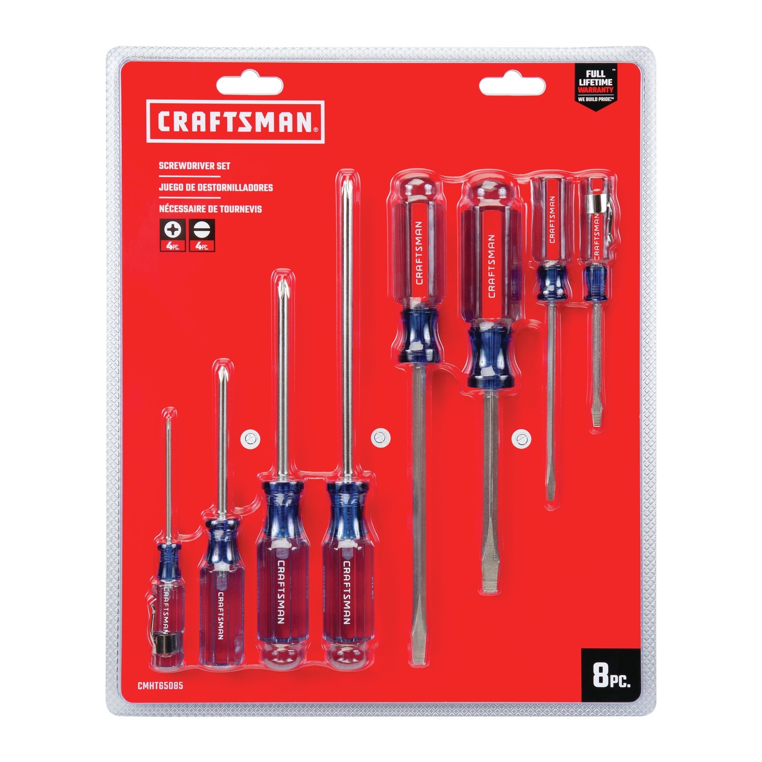 Craftsman Multi-Bit Screwdriver Set 8 in. 8 pc