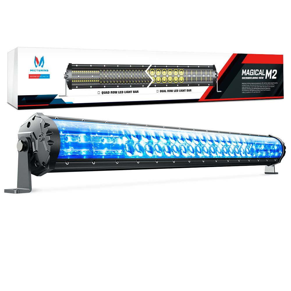 MICTUNING Magical M2 Dual Row 31inch 12680lm LED Light Bar Exclusive Streamline ArcMask Design