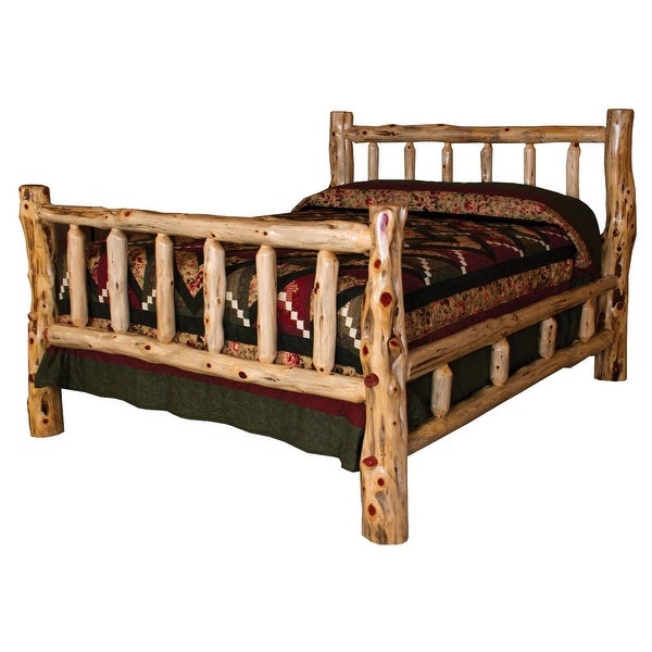 Red Cedar Log - Canopy Bedroom Set - - 34793590